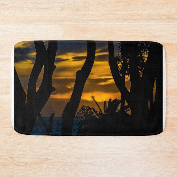 Artikelvorschau, Schattenbild-Sonnenuntergang-Landschaftsszene, Montevideo - Uruguay entworfen und verkauft von DFLC Prints.