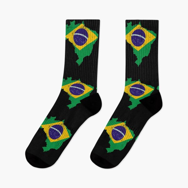 Item preview, Brazil Flag print distressed vintage designed and sold by farhanhafeez.