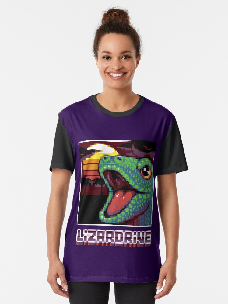 T-shirt graphique ''LIZARDRIVE' : autre vue