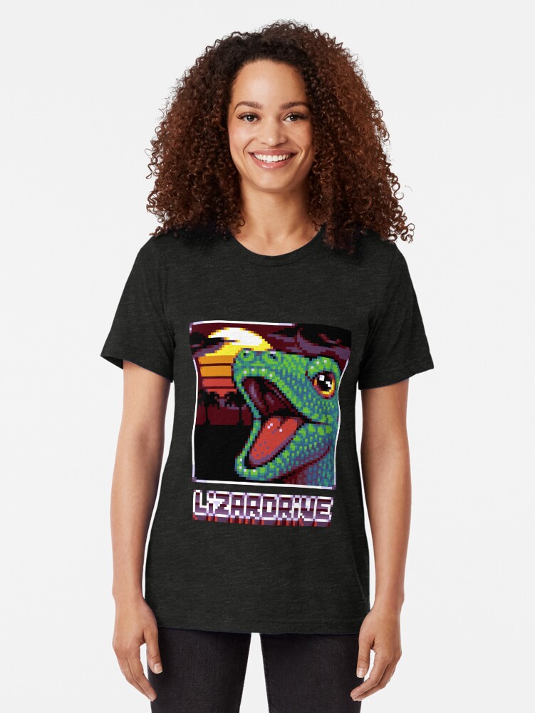 T-shirt chiné ''LIZARDRIVE' : autre vue