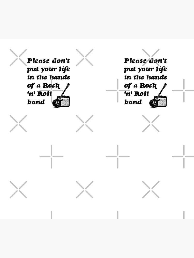 "Please don't put your life in the hands of a Rock ‘n’ Roll band Oasis Lyrics Black on