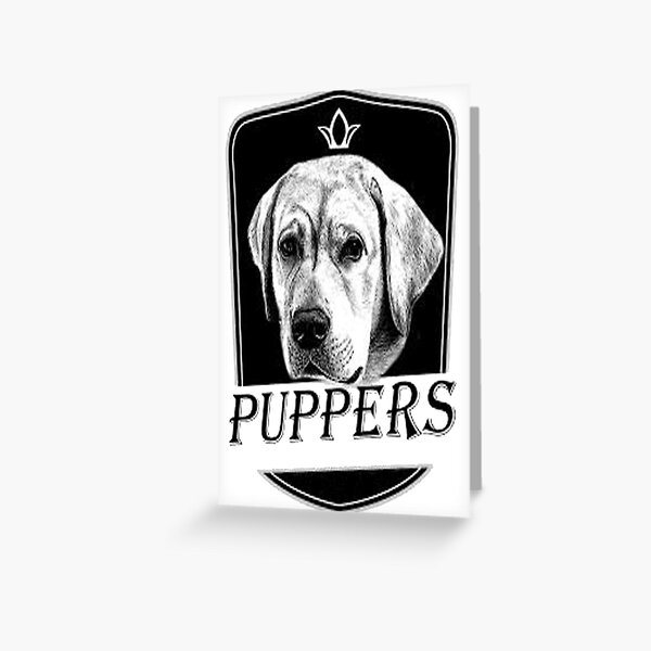 Puppers Beer Pupper Beers Drink Drinking Greeting Cards | Redbubble