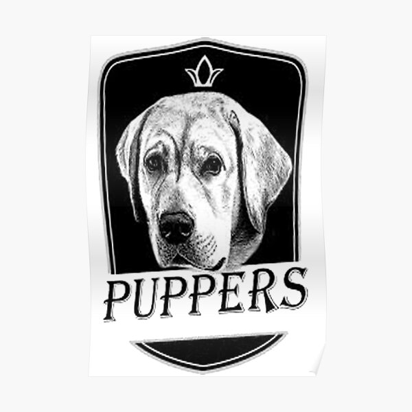 Puppers Beer Wall Art Redbubble