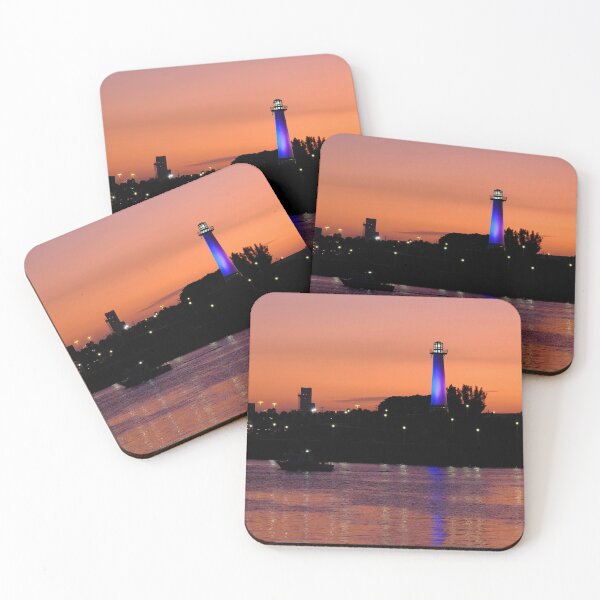 Item preview, LIghthouse in Long Beach at Dusk designed and sold by dbvirago.