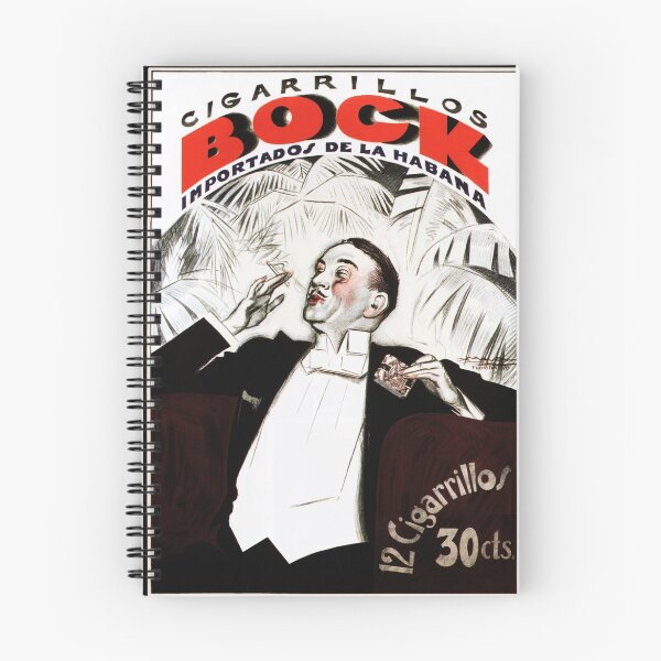 Item preview, CIGARRILLOS BOCK Cuban Havana Cigars by Achille Mauzan Advertising  designed and sold by retroposters.