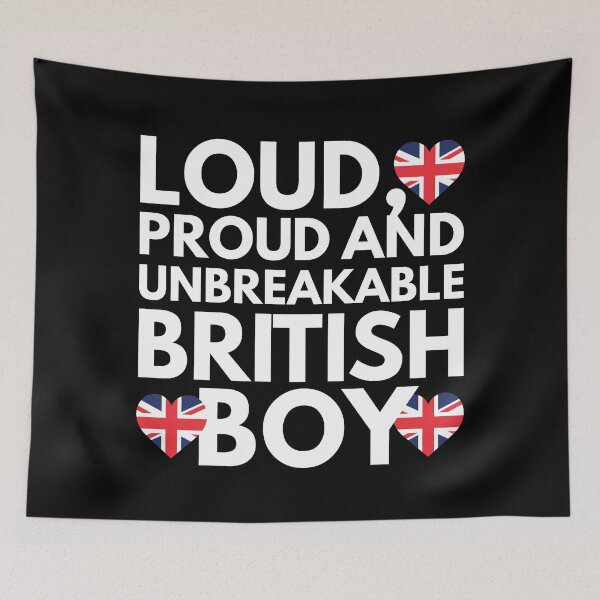 Item preview, I am British Boy Loud, Proud and Unbreakable designed and sold by HelloFromAja.