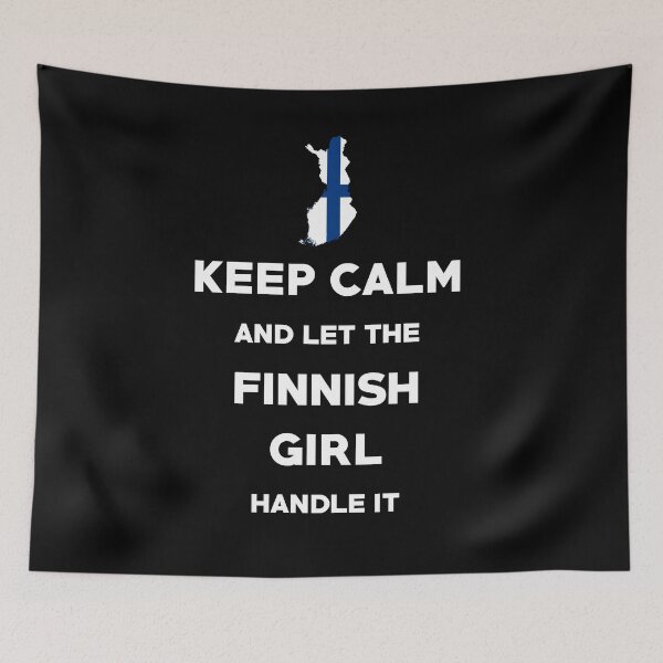 Item preview, Keep Calm and let the Finnish Girl handle it T-Shirt designed and sold by bocua.