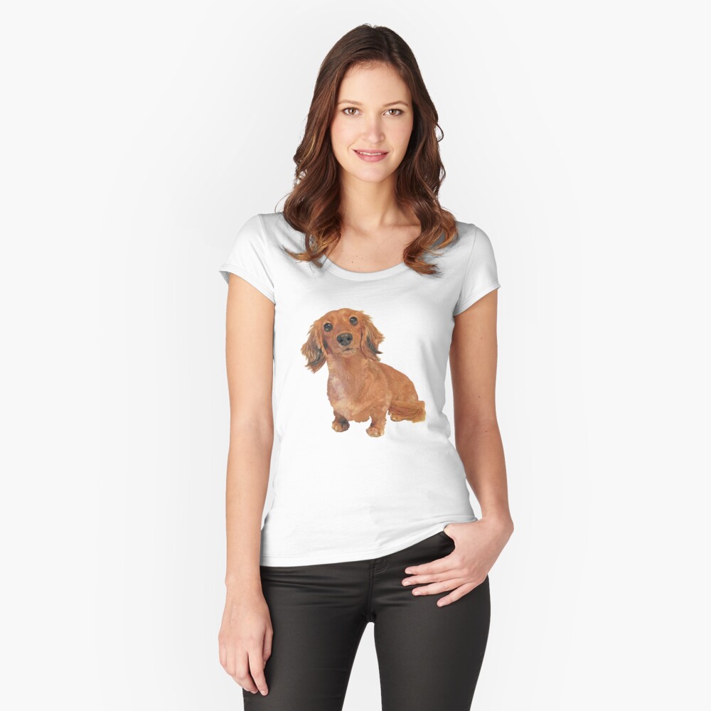 Item preview, Fitted Scoop T-Shirt designed and sold by SmartPooch.
