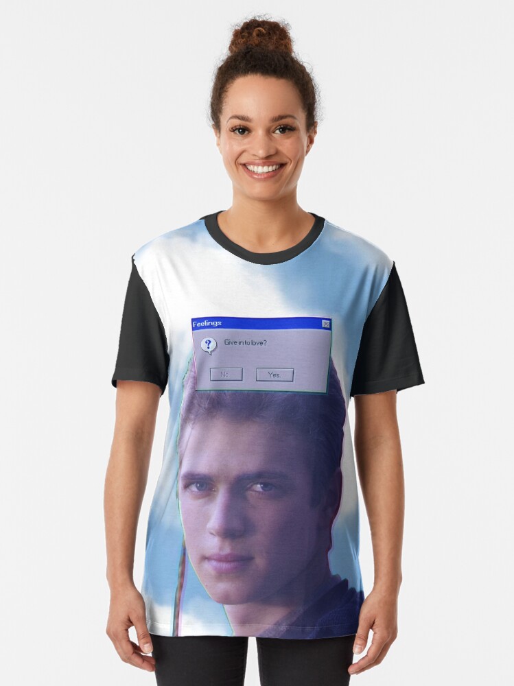 Imagen 2 de 5, Camiseta gráfica con la obra Anakin, ceder al amor?, diseñada y vendida por MrBenjamino.