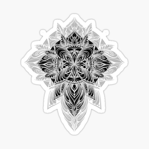 black mandala Sticker