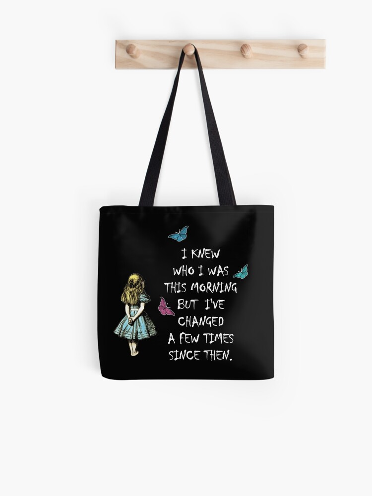 Alice In Wonderland Quote Tote Bag for Sale by maryedenoa