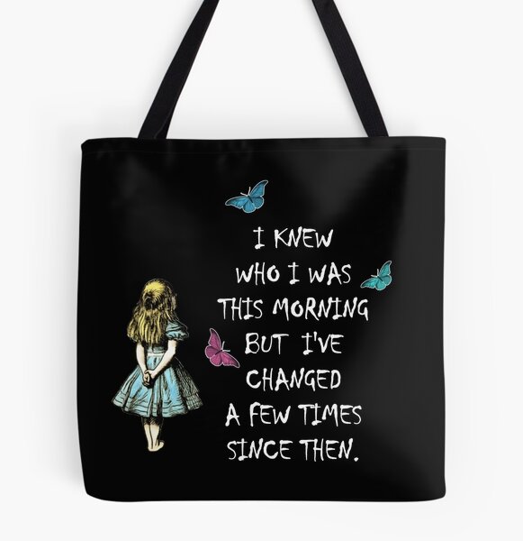 Alice In Wonderland Quote Tote Bag for Sale by maryedenoa