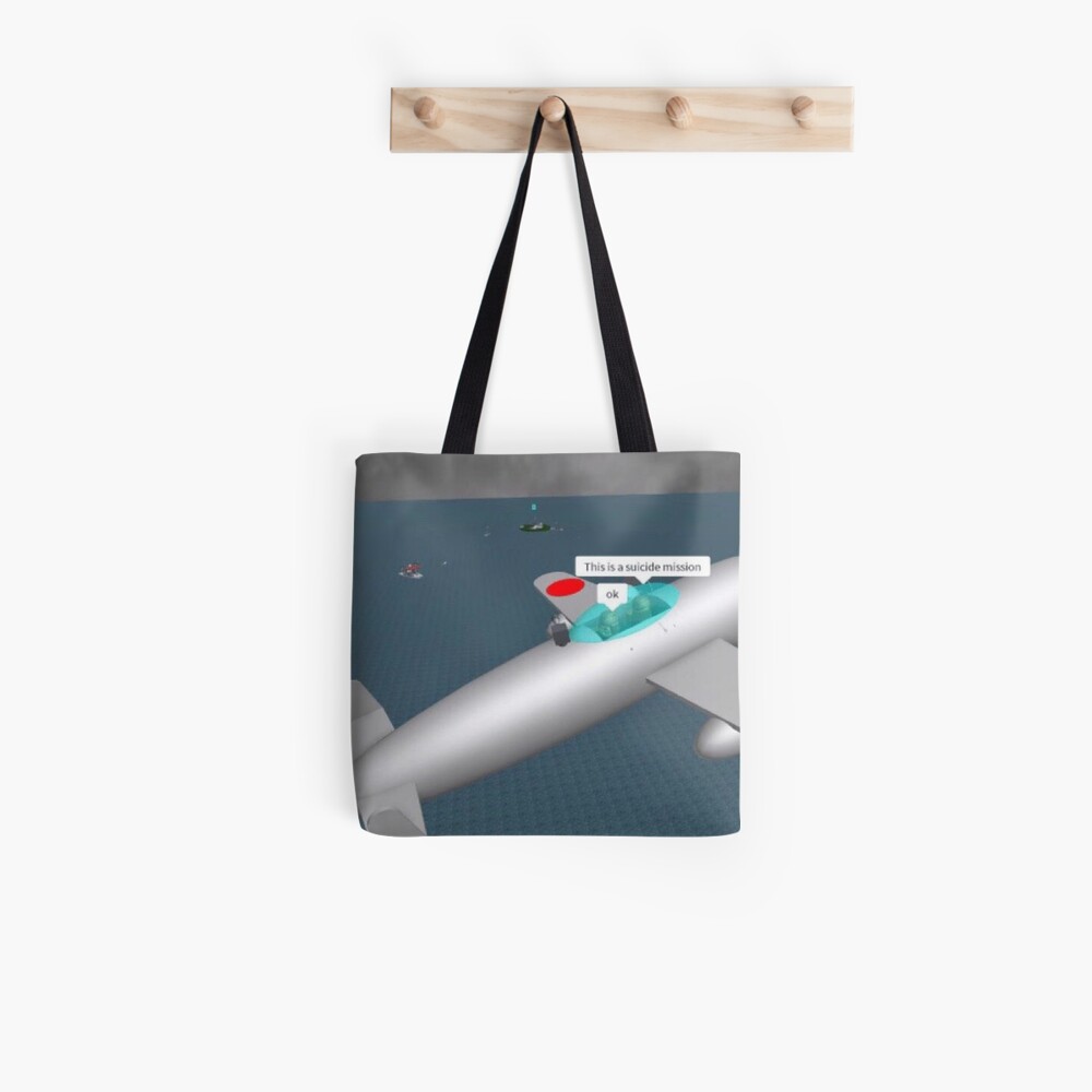 Suicide Mission Roblox Meme Tote Bag By Nukerainn Redbubble - roblox gucci bag t shirts scale