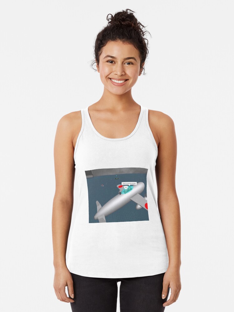 Suicide Mission Roblox Meme Racerback Tank Top By Nukerainn Redbubble - suicide mission roblox meme acrylic block by nukerainn redbubble