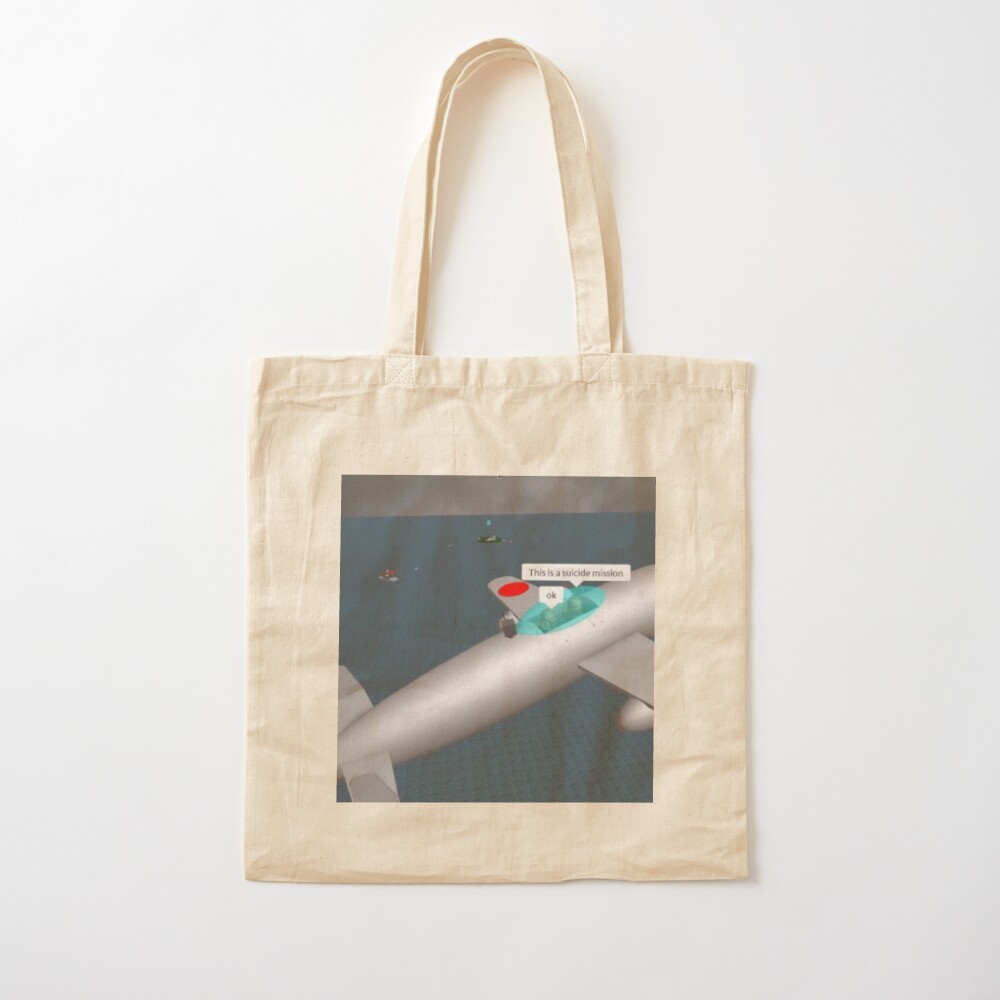 Suicide Mission Roblox Meme Tote Bag By Nukerainn Redbubble - suicide mission roblox meme tote bag by nukerainn redbubble