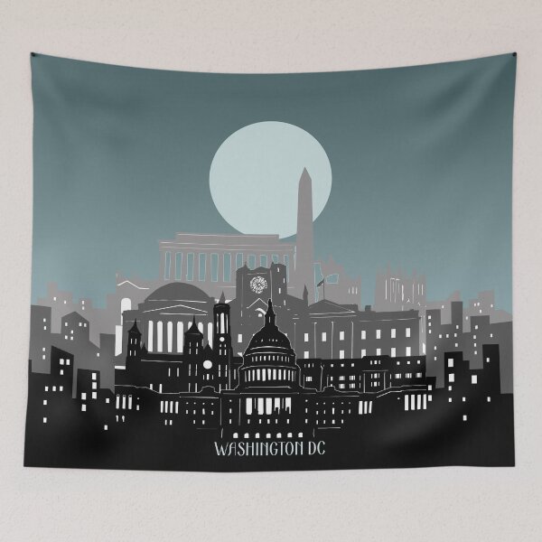 Item preview, washington dc skyline designed and sold by BekimART2.
