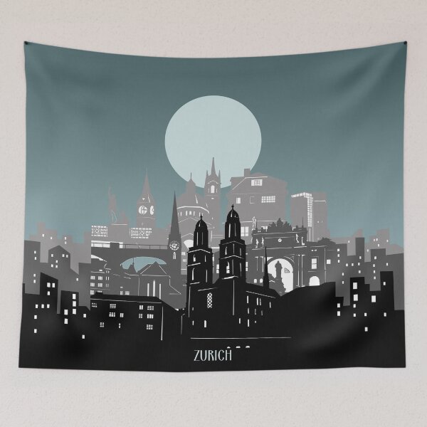 Item preview, zurich skyline designed and sold by BekimART2.
