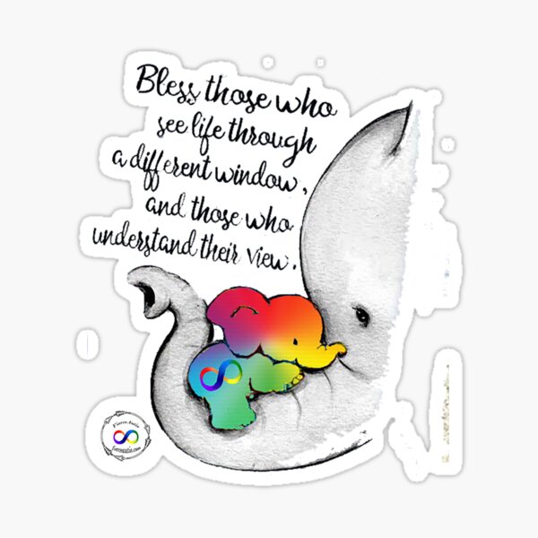 Accepting Mama Elephant Sticker