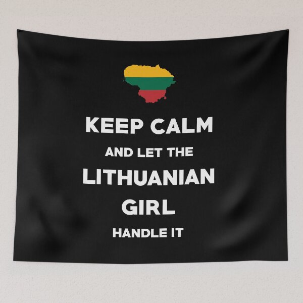 Item preview, Keep Calm and let the Lithuanian Girl handle it T-Shirt designed and sold by bocua.