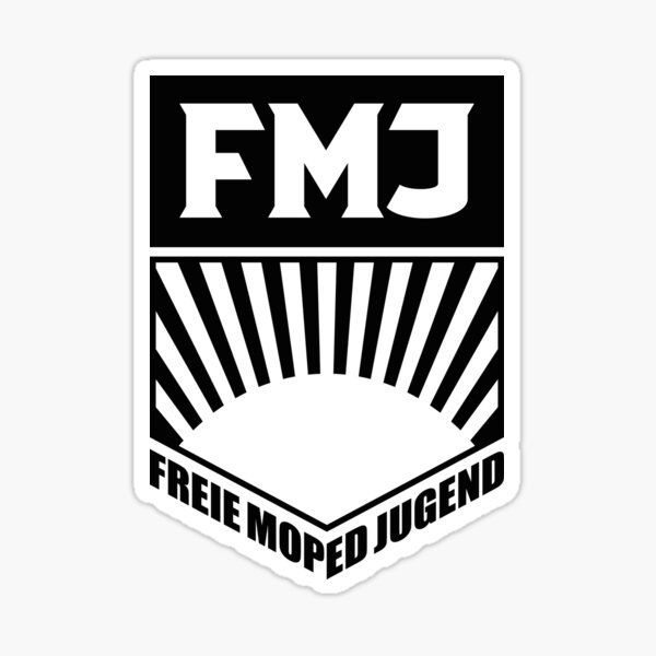 FMJ - Freie Moped Jugend Logo (schwarz) Sticker