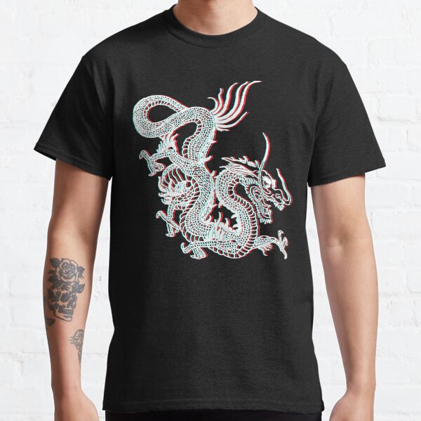 Chinese Dragon Glitch Classic T-Shirt