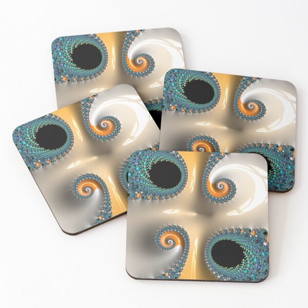 Item preview, Quadruple Teal and Orange designed and sold by Elisabeth Lucas.