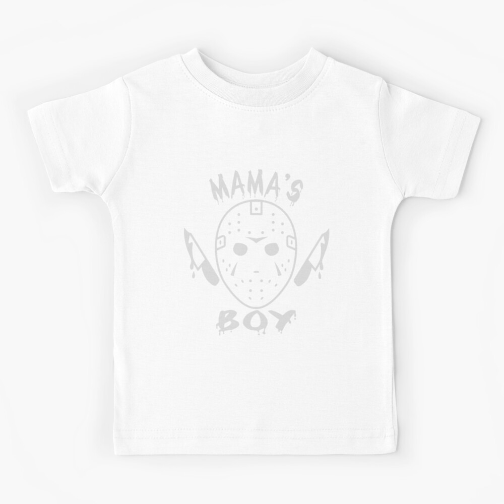 Jason Hockey Mask Halloween Toddler Fleece Crewneck Sweater Mamas Boy