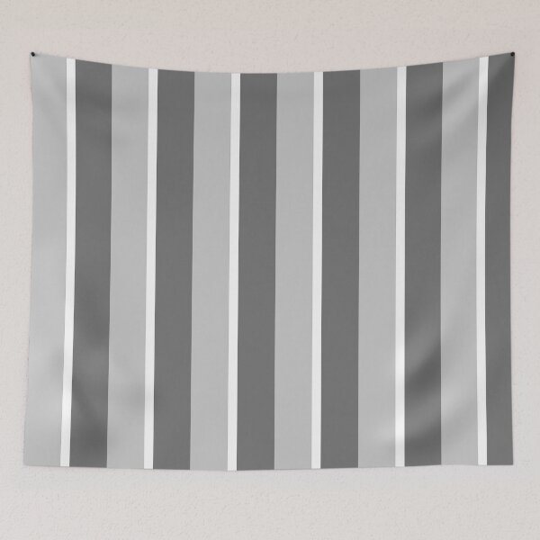Item preview, Grey and White vertical Stripe designed and sold by thesnowwhyte.