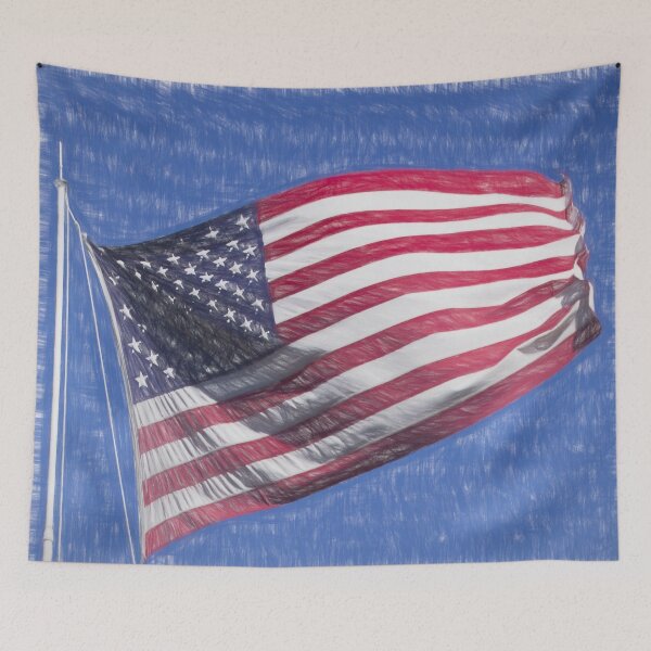 Item preview, American Flag Art Pencil Sketch designed and sold by Londonimages.