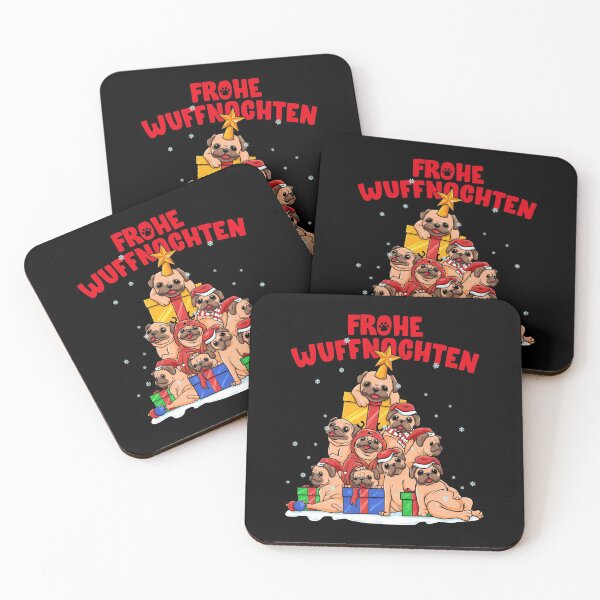 Item preview, Frohe Wuffnachten für Mops Besitzer - Hundehalter designed and sold by anziehend.