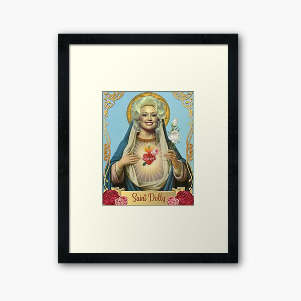 Saint Dolly Parton Framed Art Print