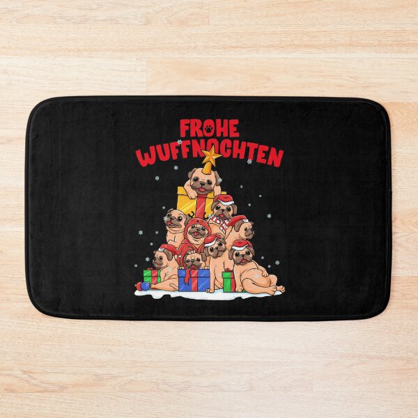 Item preview, Frohe Wuffnachten für Mops Besitzer - Hundehalter designed and sold by anziehend.