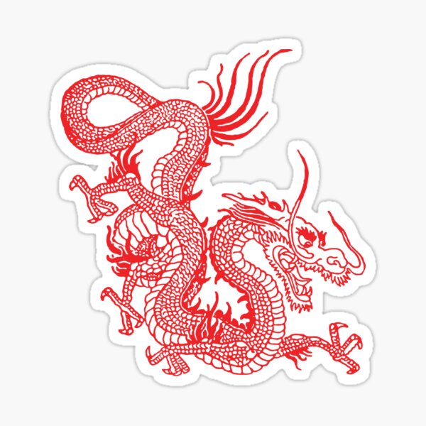 Skyrim Dragon Tattoo Sticker for Sale by AlexsMercer22  Redbubble