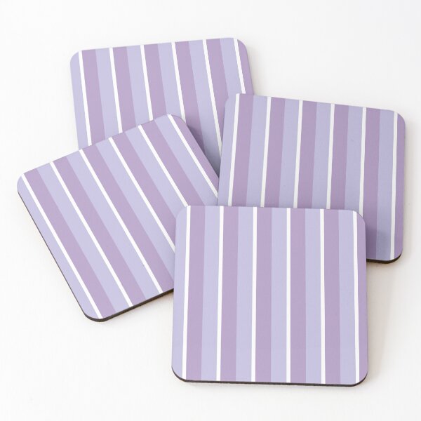 Item preview, Purple and White Vertical Stripe Pattern designed and sold by thesnowwhyte.