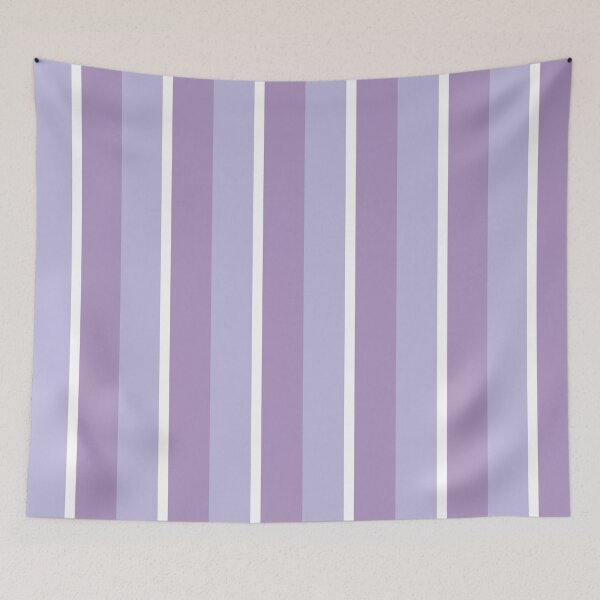 Item preview, Purple and White Vertical Stripe Pattern designed and sold by thesnowwhyte.