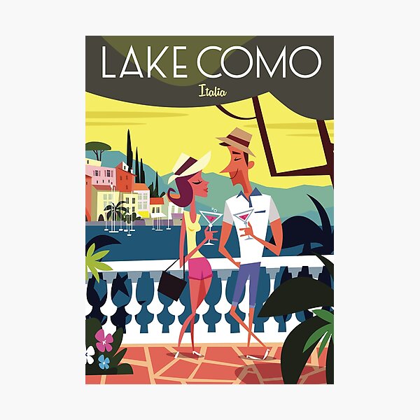 Item preview, Lake Como poster designed and sold by GAGodel.