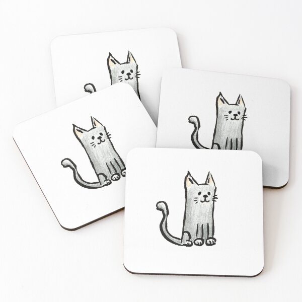 Item preview, grey cat designed and sold by cam-graphics.