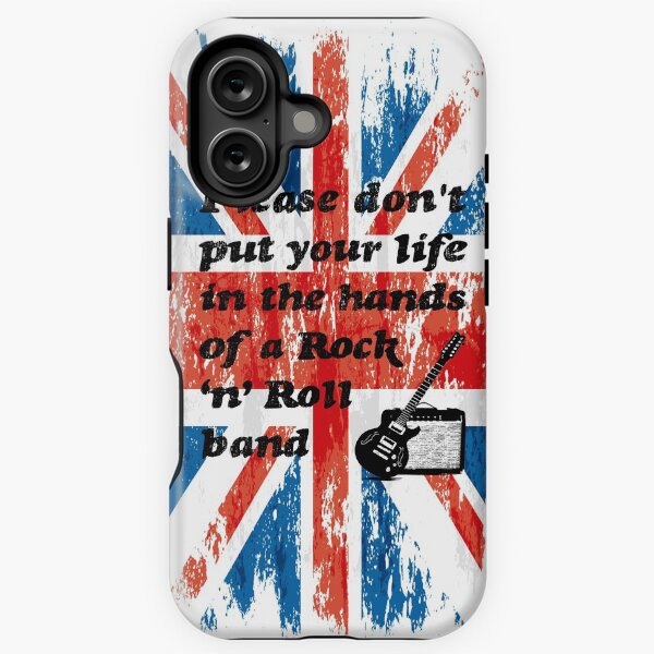 Item preview, Please don't put your life in the hands of a Rock ‘n’ Roll band | Oasis | Lyrics | Union Jack designed and sold by SJ Designs.