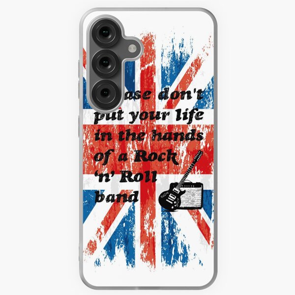 Item preview, Please don't put your life in the hands of a Rock ‘n’ Roll band | Oasis | Lyrics | Union Jack designed and sold by SJ Designs.