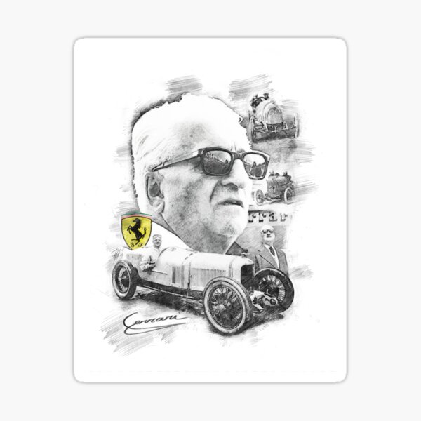 Indy Luxury Motorsports >> Enzo Ferrari Stickers | Redbubble Indy Luxury Motorsports >> Enzo Ferrari Stickers | Redbubble