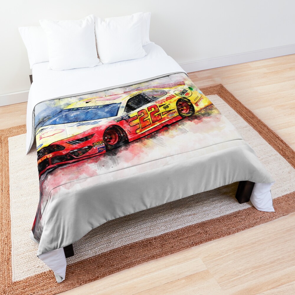 "Joey Logano on Fire" Comforter by theodordecker | Redbubble