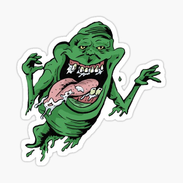 Ghostbusters Slimer Stickers | Redbubble