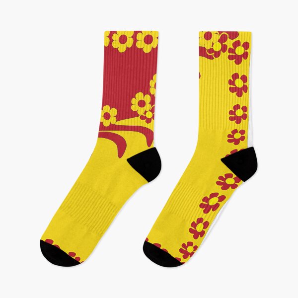 Item preview, Red Yellow Hawaiian Floral Tropical Leaf Pattern designed and sold by Nisha Prabhu.