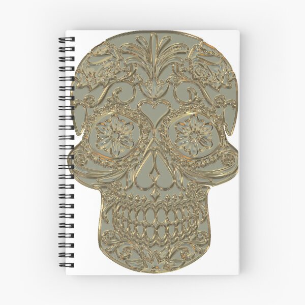 Item preview, Golden skull designed and sold by nellylebrun.