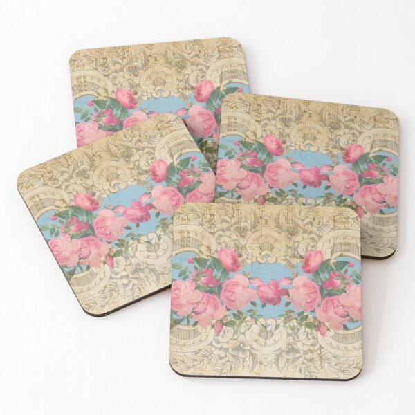 Item preview, Vintage Roses in Ornate Scroll  designed and sold by RosalieReeves.