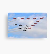 75 Years Tribute - Battle of Britain Flypast Duxford Canvas Print