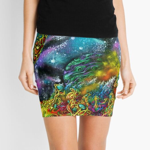 Inward Space Mini Skirt