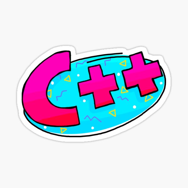 90s C++ logo Sticker