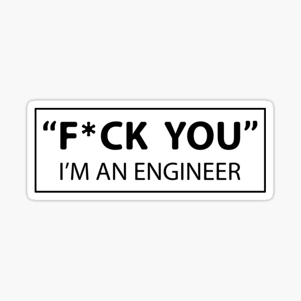 I M An Architect Fuck You Sticker By Smartyboyx14 Redbubble