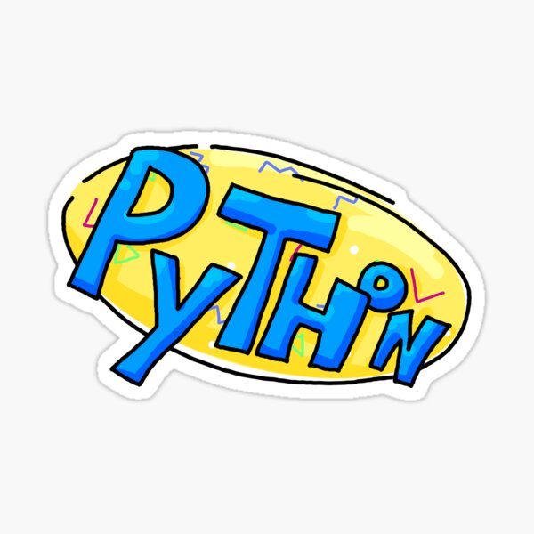 90 Python Logo Sticker